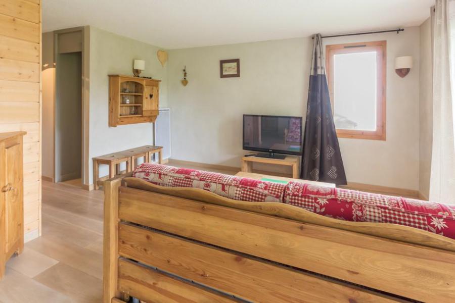 Ski verhuur Appartement 3 kamers 6 personen (DAM3) - La Résidence le Damier - Montchavin La Plagne - Woonkamer