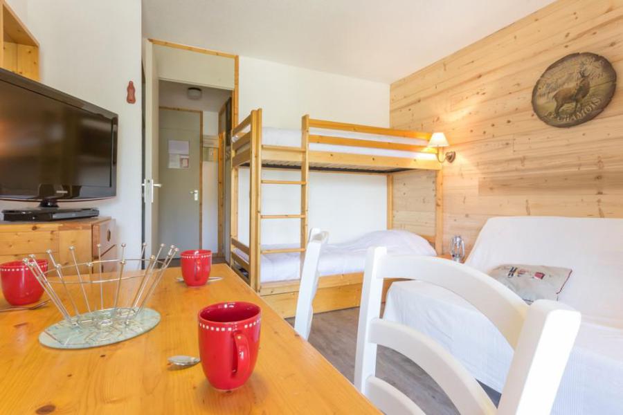 Ski verhuur Studio 3 personen (5) - La Résidence le Dé 2 - Montchavin La Plagne - Woonkamer