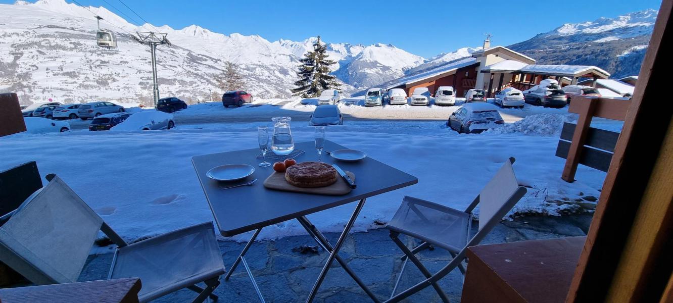 Skiverleih Studio Schlafnische 4 Personen (5) - La Résidence le Domino - Montchavin La Plagne - Balkon