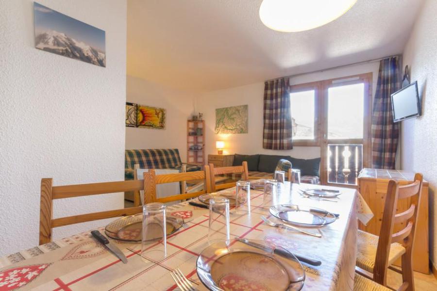 Ski verhuur Appartement 2 kamers 6 personen (206) - Maison Tresallet - Montchavin La Plagne - Woonkamer