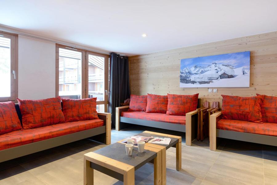 Rent in ski resort 7 room apartment 16 people (408) - Résidence Backgammon - Montchavin La Plagne - Living room