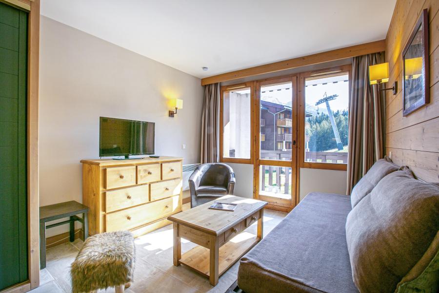 Ski verhuur Appartement 2 kamers bergnis 5 personen (206) - Résidence la Marelle - Montchavin La Plagne - Woonkamer