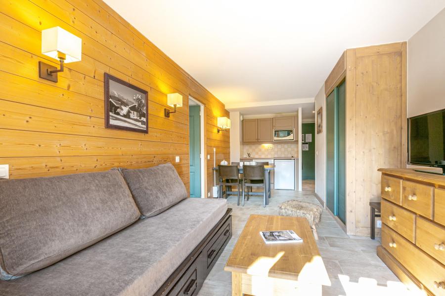 Ski verhuur Appartement 2 kamers bergnis 5 personen (206) - Résidence la Marelle - Montchavin La Plagne - Woonkamer