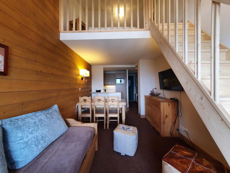 Ski verhuur Appartement 5 kamers 8 personen (517) - Résidence la Marelle - Montchavin La Plagne - Woonkamer