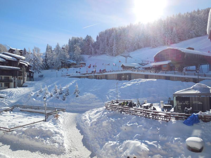 Rent in ski resort Studio 4 people (058) - Résidence la Traverse - Montchavin La Plagne - Balcony