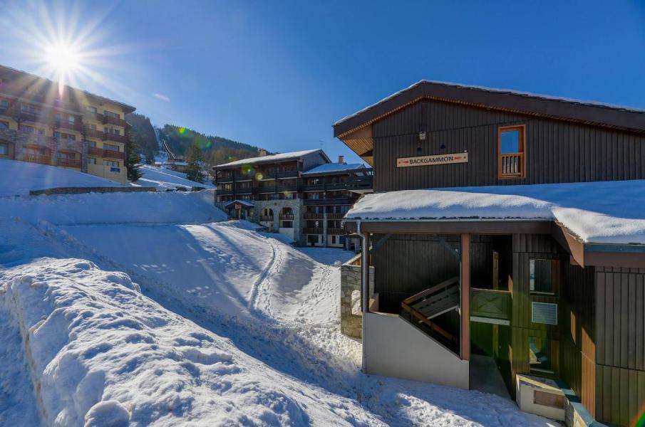 Аренда на лыжном курорте Résidence Le Backgammon - Montchavin La Plagne - зимой под открытым небом