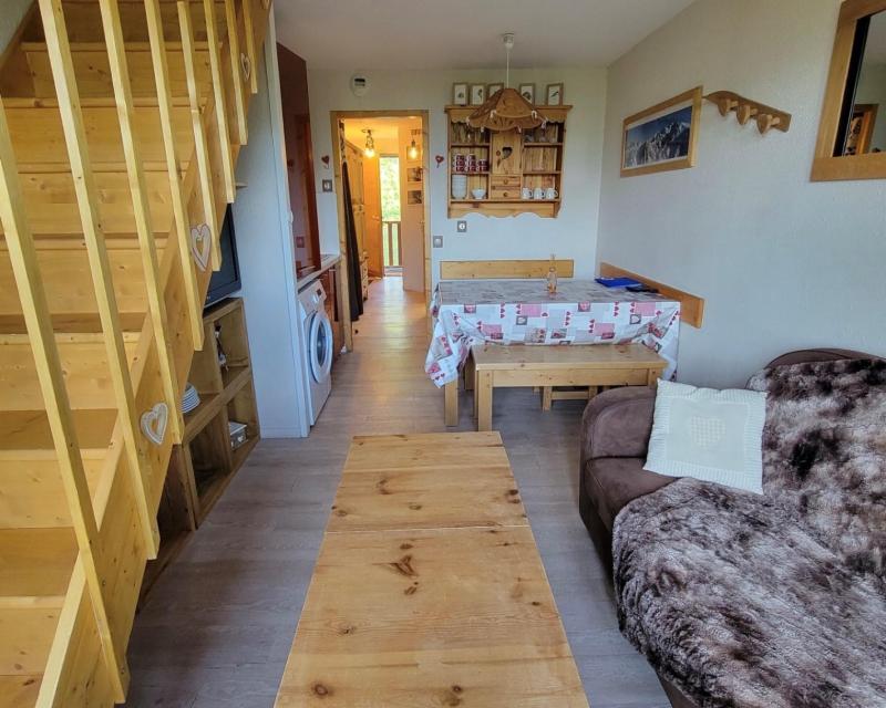 Skiverleih Duplex Wohnung 3 Zimmer Kabine 6 Personnen (406) - Résidence le Bilboquet - Montchavin La Plagne - Wohnzimmer