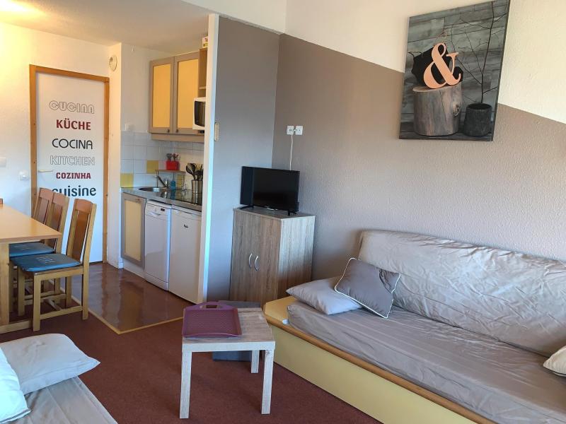 Skiverleih 3-Zimmer-Appartment für 6 Personen (202) - Résidence le Carrousel - Montchavin La Plagne - Wohnzimmer