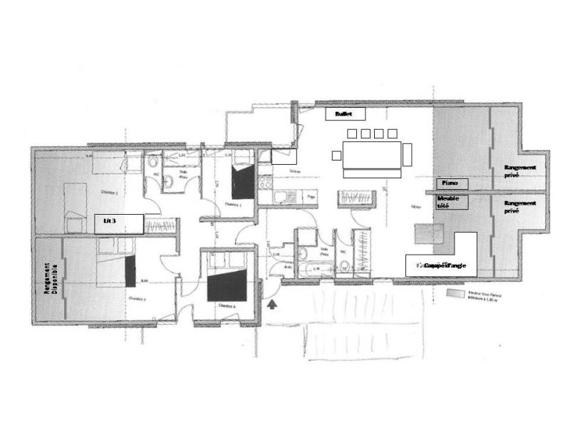 Skiverleih 5-Zimmer-Appartment für 9 Personen (024) - Résidence le Damier - Montchavin La Plagne