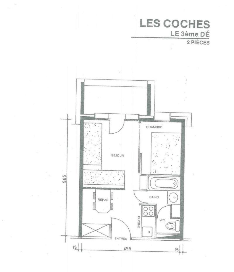 Wynajem na narty Apartament 2 pokojowy 4 osób (008) - Résidence le Dé 3 - Montchavin La Plagne