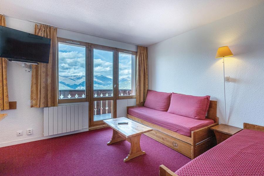 Skiverleih 2-Zimmer-Holzhütte für 6 Personen (301) - Résidence le Domino - Montchavin La Plagne - Wohnzimmer