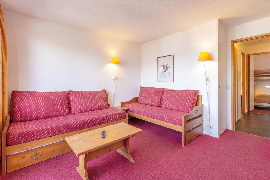 Skiverleih 2-Zimmer-Holzhütte für 6 Personen (301) - Résidence le Domino - Montchavin La Plagne - Wohnzimmer