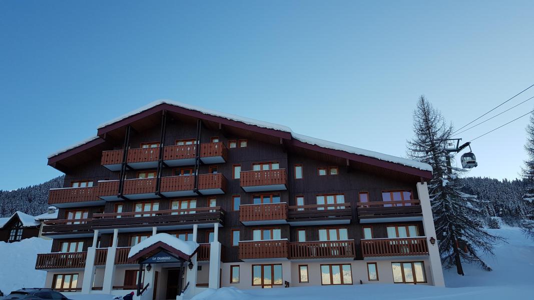 Location au ski Appartement 1 pièces cabine 6 personnes (301) - Résidence le Domino - Montchavin La Plagne - Extérieur hiver