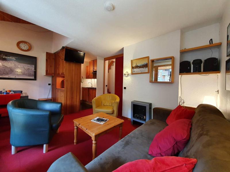 Rent in ski resort 3 room duplex apartment 6 people (036) - Résidence le Zig Zag - Montchavin La Plagne - Living room