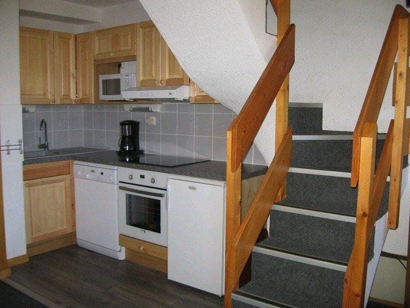 Skiverleih 3 Zimmer Maisonettewohnung für 6 Personen (039) - Résidence le Zig Zag - Montchavin La Plagne - Küche