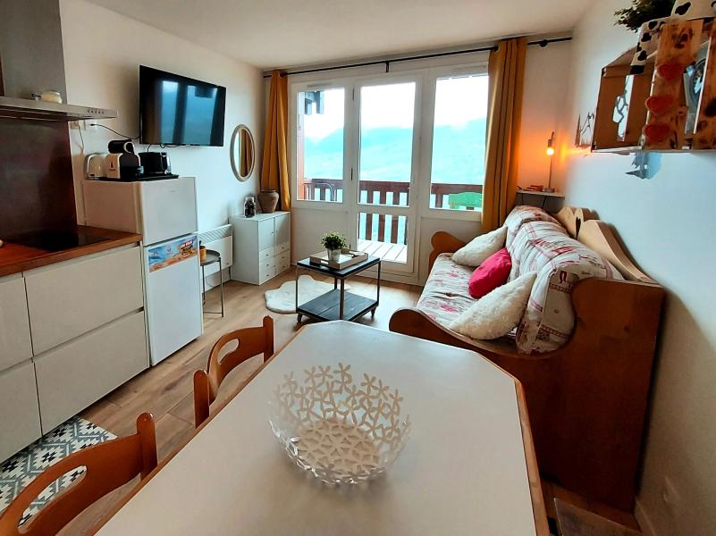 Skiverleih 2-Zimmer-Appartment für 4 Personen (304) - Résidence Sextant - Montchavin La Plagne - Wohnzimmer