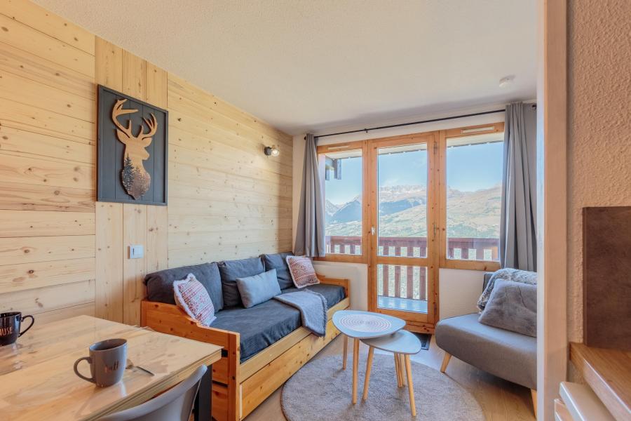 Skiverleih 2-Zimmer-Appartment für 4 Personen (306) - Résidence Sextant - Montchavin La Plagne - Wohnzimmer