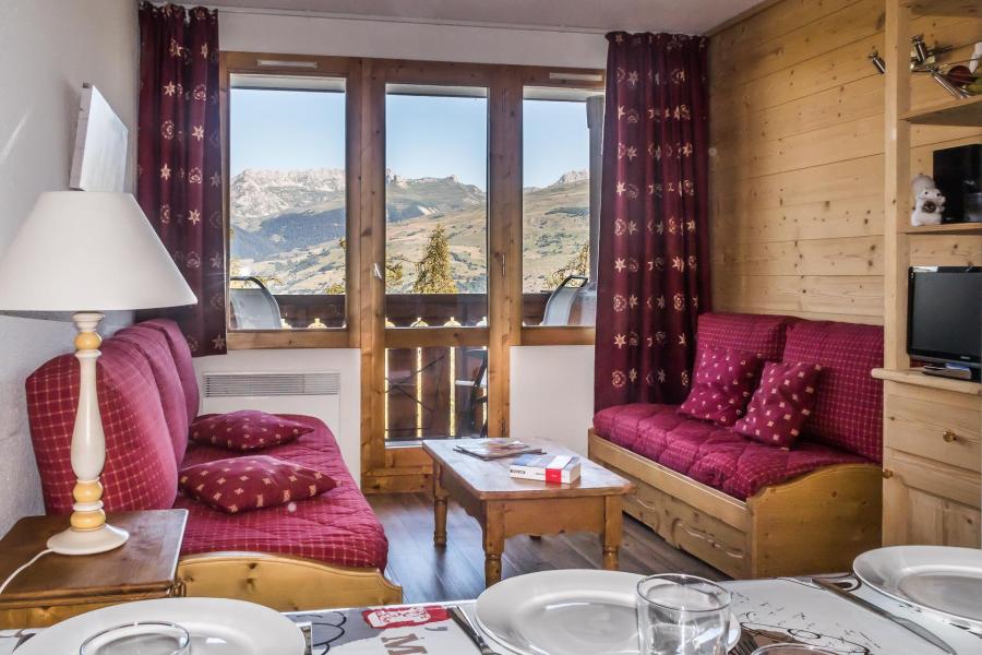 Skiverleih 3-Zimmer-Appartment für 6 Personen (110) - Résidence Sextant - Montchavin La Plagne - Wohnzimmer