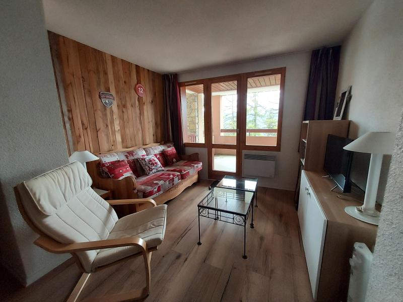 Ski verhuur Appartement 2 kamers bergnis 6 personen (012) - Résidence Sextant - Montchavin La Plagne - Woonkamer