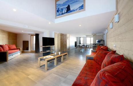 Skiverleih 6-Zimmer-Appartment für 15 Personen (415) - Résidence Backgammon - Montchavin La Plagne - Wohnzimmer