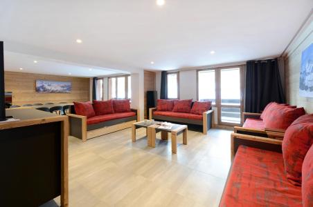 Rent in ski resort 7 room apartment 16 people (408) - Résidence Backgammon - Montchavin La Plagne - Living room