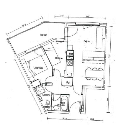 Skiverleih 3-Zimmer-Appartment für 6 Personen (101) - Résidence le Rami - Montchavin La Plagne