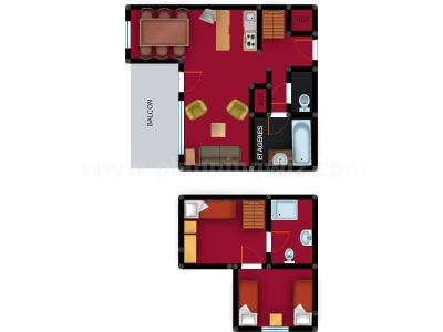 Soggiorno sugli sci Appartamento su due piani 3 stanze per 6 persone (036) - Résidence le Zig Zag - Montchavin La Plagne