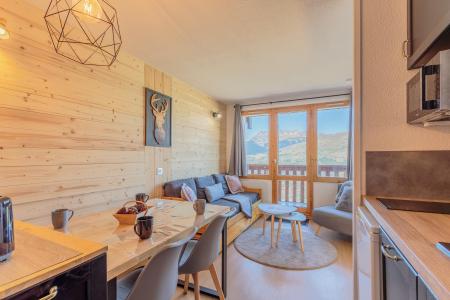 Skiverleih 2-Zimmer-Appartment für 4 Personen (306) - Résidence Sextant - Montchavin La Plagne - Wohnzimmer