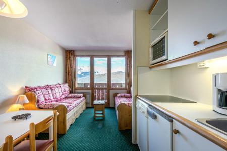 Ski verhuur Appartement 2 kamers 5 personen (107) - Résidence Sextant - Montchavin La Plagne - Woonkamer