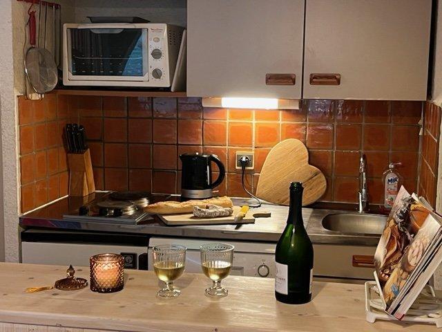 Rent in ski resort 2 room apartment 4 people (420) - La Résidence Ferme d'Augustin - Montgenèvre - Kitchenette