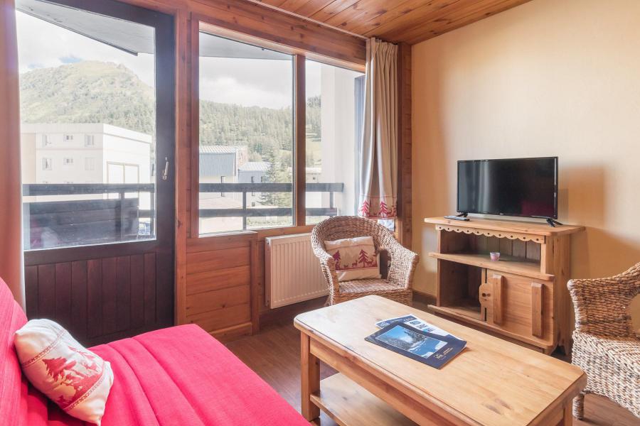 Skiverleih 2-Zimmer-Berghütte für 6 Personen (SOLERO) - La Résidence la Loubatière - Montgenèvre - Wohnzimmer