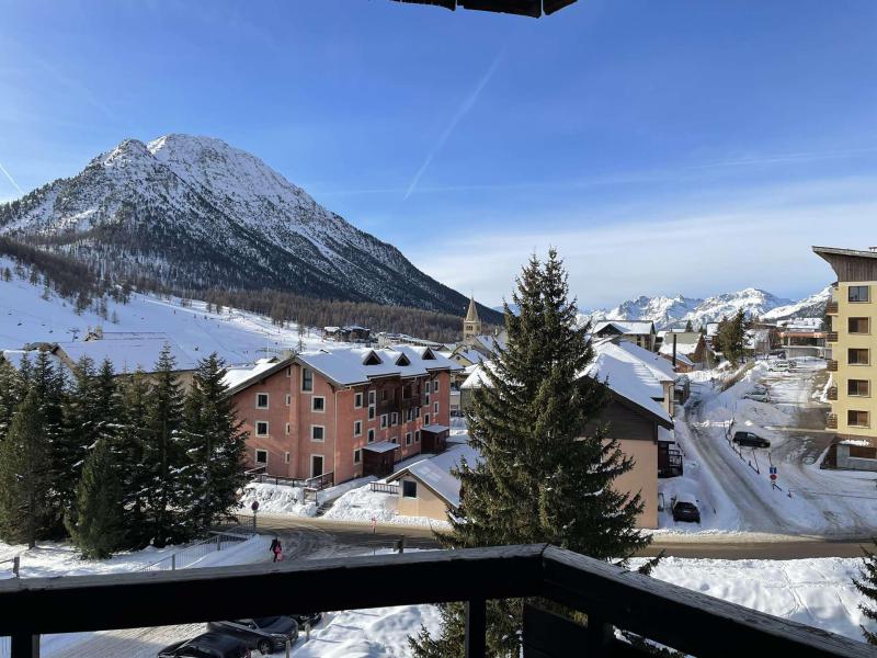 Rent in ski resort Studio 2 people (GEY141) - La Résidence la Loubatière - Montgenèvre - Balcony