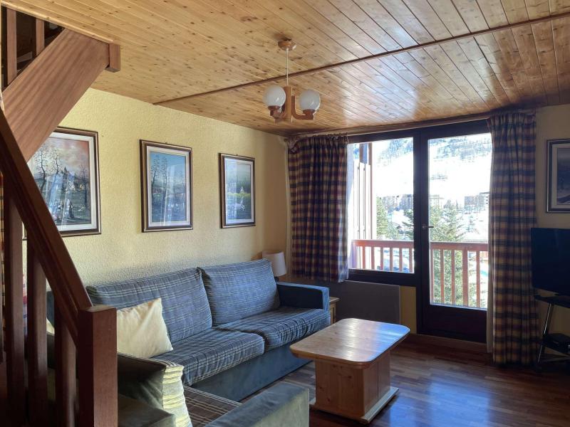 Ski verhuur Appartement 4 kamers mezzanine 8 personen (640-202) - La Résidence le Picamont - Montgenèvre - Woonkamer