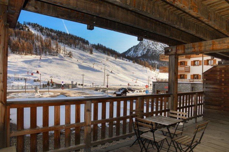 Ski verhuur Appartement 2 kamers 4 personen (NG9) - La Résidence Neige et Golf - Montgenèvre - Balkon