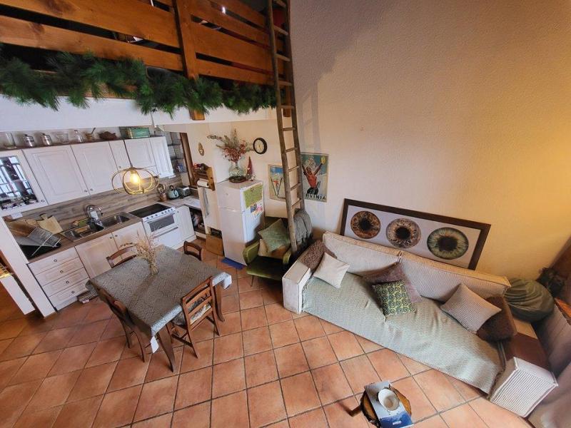 Rent in ski resort 3 room mezzanine apartment 6 people (17) - Le Korossol - Montgenèvre - Living room