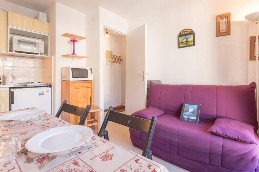 Ski verhuur Appartement 2 kamers bergnis 4 personen (BOUQ03) - Résidence Central Station - Montgenèvre - Woonkamer