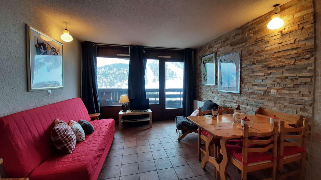 Ski verhuur Studio 4 personen (A226) - Résidence Chamoisière - Montgenèvre - Woonkamer