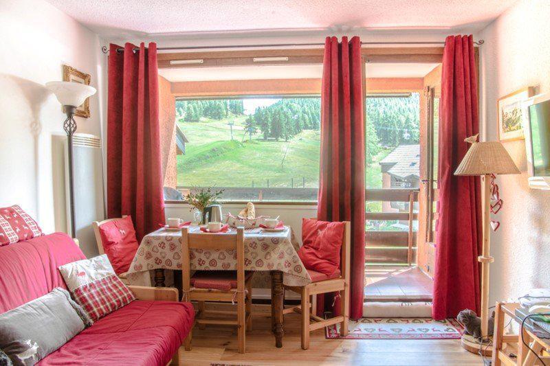 Ski verhuur Studio bergnis 4 personen (B54) - Résidence la Ferme d'Augustin - Montgenèvre - Woonkamer