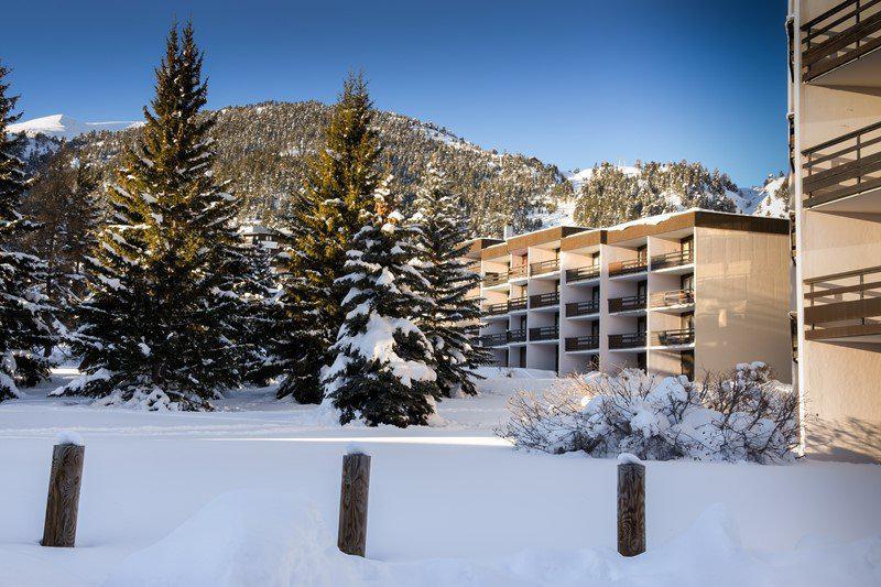 Аренда на лыжном курорте Квартира студия со спальней для 4 чел. (BLAYO) - Résidence la Loubatière - Montgenèvre - зимой под открытым небом