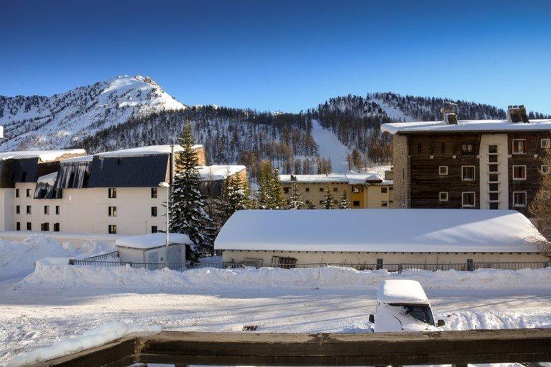 Alquiler al esquí Estudio -espacio montaña- para 4 personas (55) - Résidence la Loubatière - Montgenèvre - Balcón