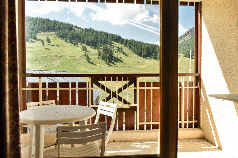 Ski verhuur Studio bergnis 4 personen (203) - Résidence le Golf - Montgenèvre - Balkon