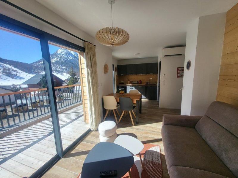Location au ski Appartement 3 pièces 5 personnes (Chaberton) - Résidence Vialattea - Montgenèvre - Séjour
