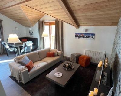 Rent in ski resort 4 room duplex apartment 6 people (201) - Granges Catharina - Montgenèvre - Living room