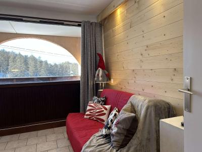 Ski verhuur Studio bergnis 4 personen (F105) - La Résidence Ferme d'Augustin - Montgenèvre - Woonkamer