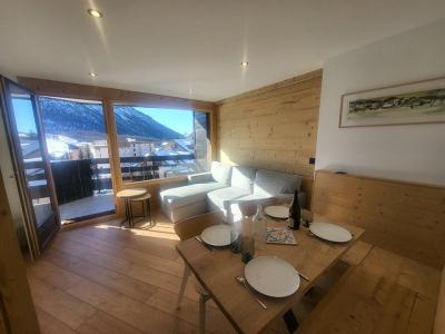 Skiverleih 2-Zimmer-Berghütte für 4 Personen (B372) - Résidence la Chamoisière - Montgenèvre - Wohnzimmer