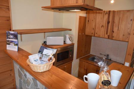 Rent in ski resort Studio sleeping corner 5 people (B317) - Résidence la Chamoisière - Montgenèvre - Open-plan kitchen