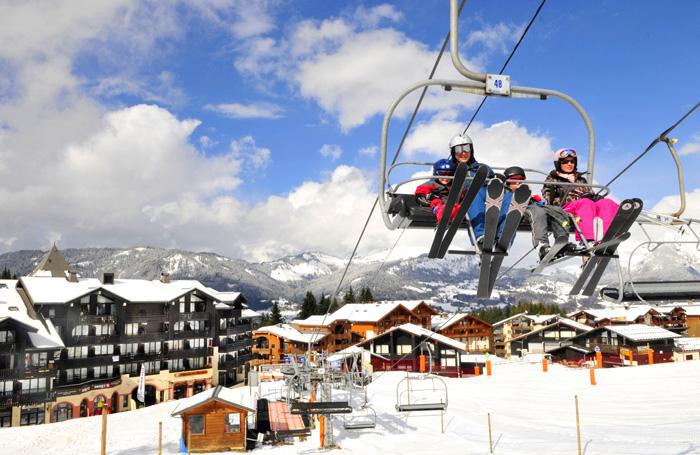 Ski verhuur Résidence Grand Morillon - Morillon - Buiten winter