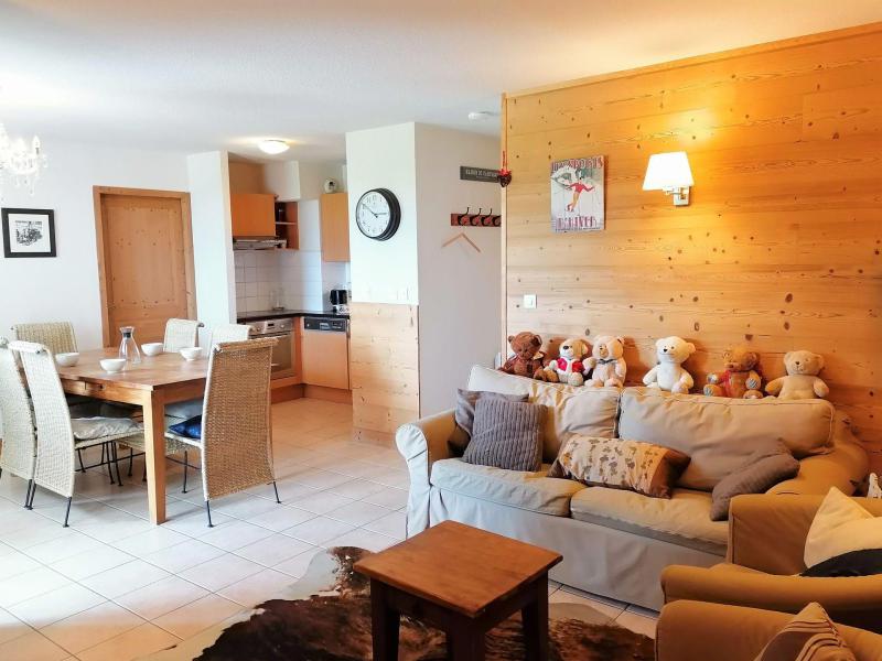 Аренда на лыжном курорте Апартаменты 4 комнат 6 чел. (B02) - Résidence les Jardins Alpins - Morillon - Салон