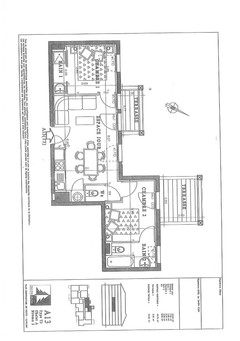 Аренда на лыжном курорте Апартаменты 3 комнат 6 чел. (BA13) - Résidence les Jardins Alpins - Morillon