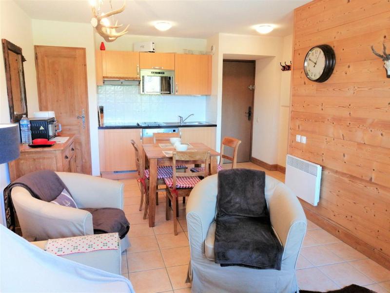 Ski verhuur Appartement 2 kamers 4 personen (JABA04) - Résidence les Jardins Alpins - Morillon - Woonkamer